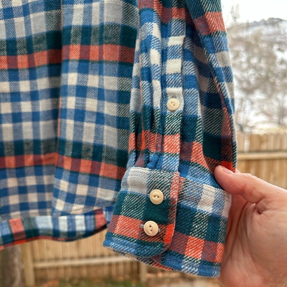 J. Crew Plaid Boyfriend Button Down Soft Flannel size 10 - Picture 9 of 15